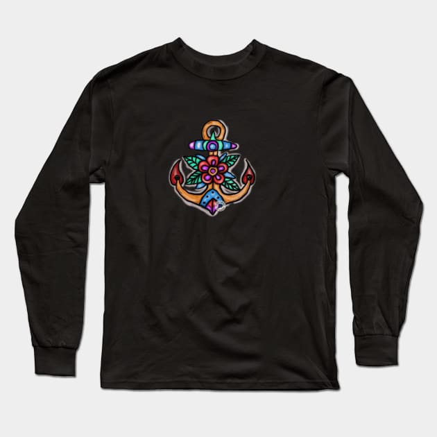 OLD SCHOOL DESIGN Long Sleeve T-Shirt by Tanambuku studio